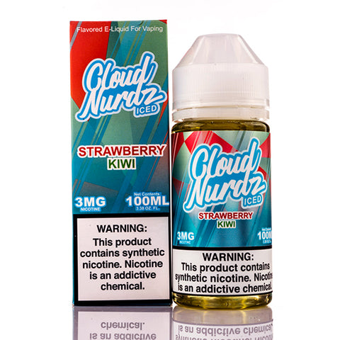 Strawberry Kiwi Iced - Cloud Nurdz E-Juice (100 ml)