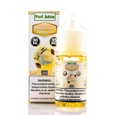 Vanilla Custard Tobacco Salt - Pod Juice E-Liquid