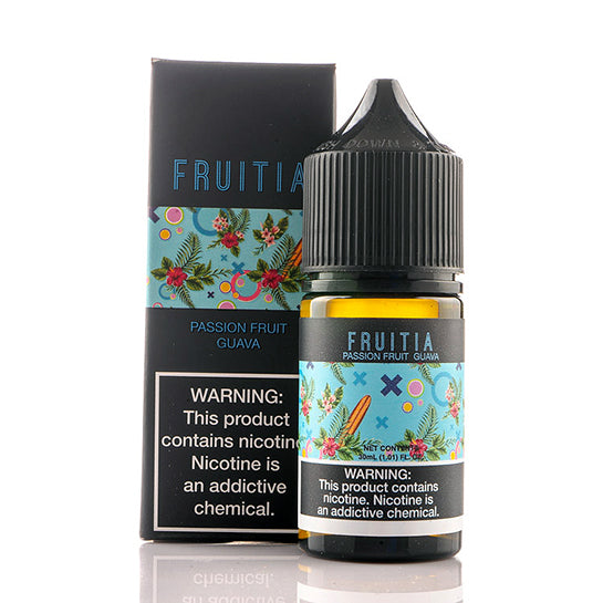 Passion Fruit Guava Salt E Juice By Fruitia 